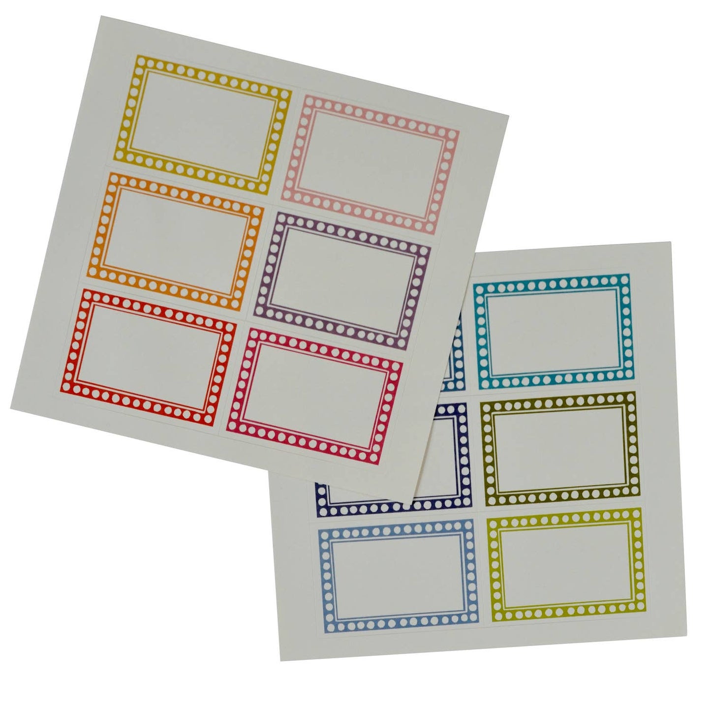 12 Large Self-Adhesive Labels for Pattern Stationery