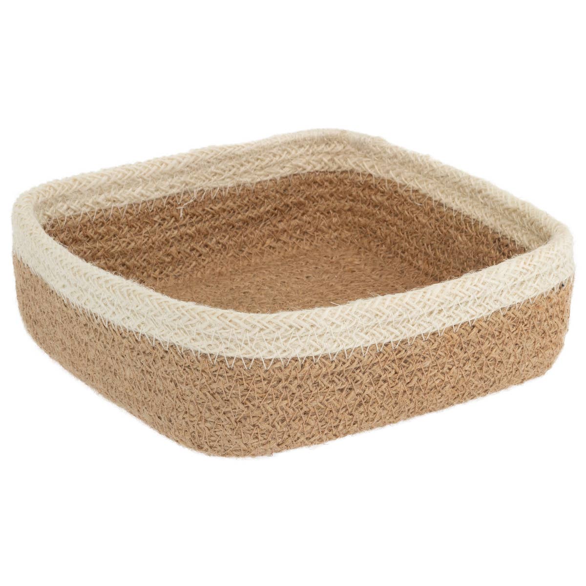 Natural Jute Cocktail Napkin Caddy 6.75"