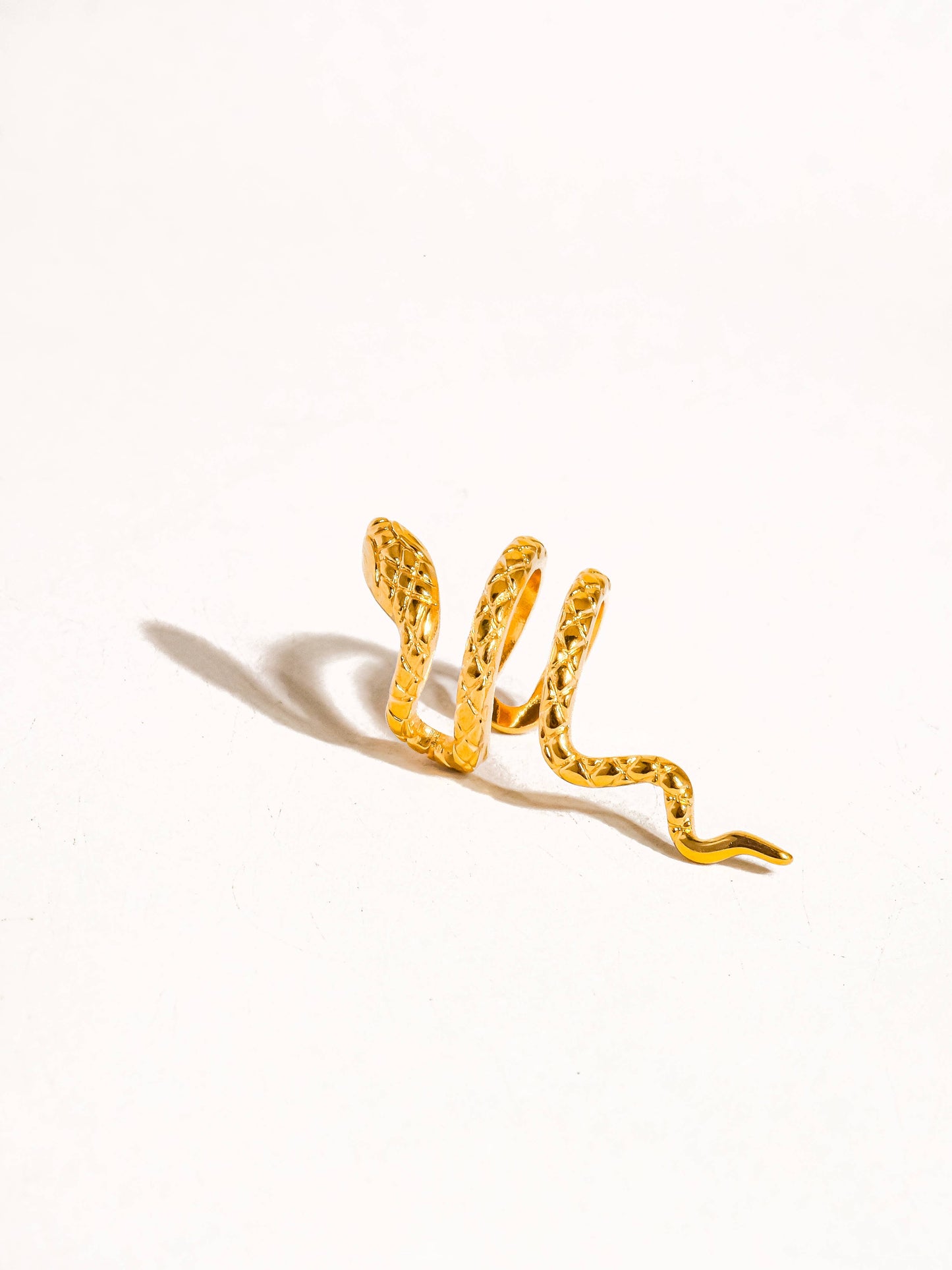 Khari 18K Gold Non-Tarnish Serpent Ear Cuff