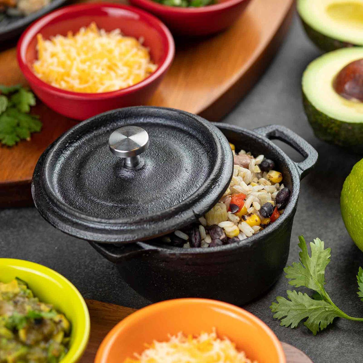 8 oz Pre-Seasoned Cast Iron Cocotte with Lid