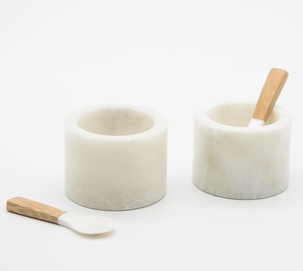 Seashell and Bamboo Spoon, Small 3.25"