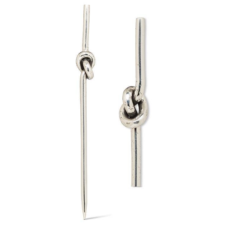 Silver Knot Cocktail Pick-5"L