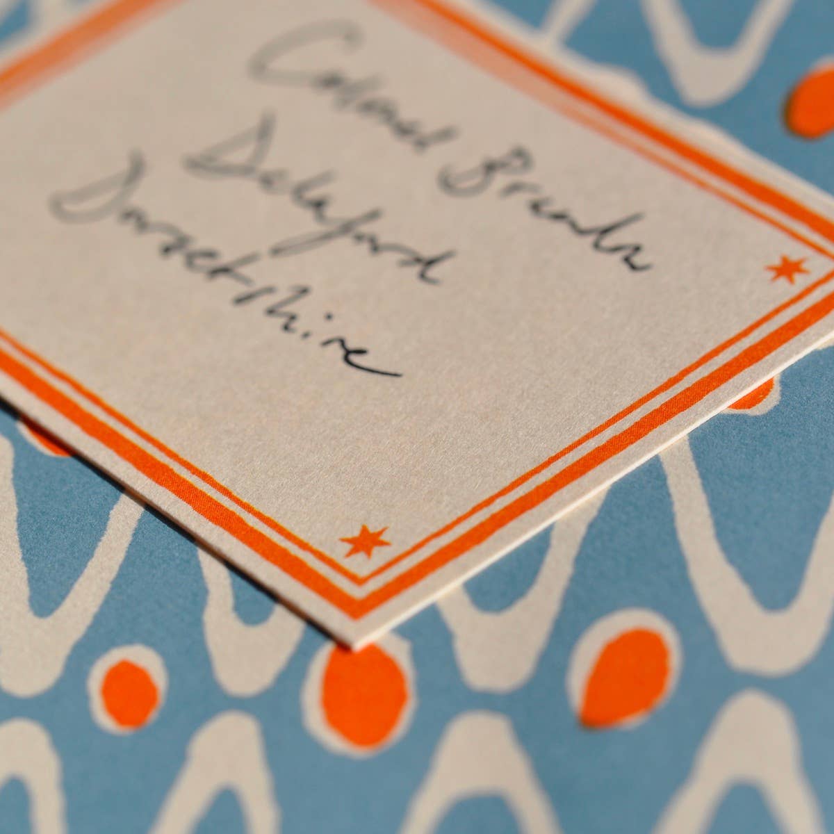 Packet of Ten Patterned Envelopes Charleston Ripple