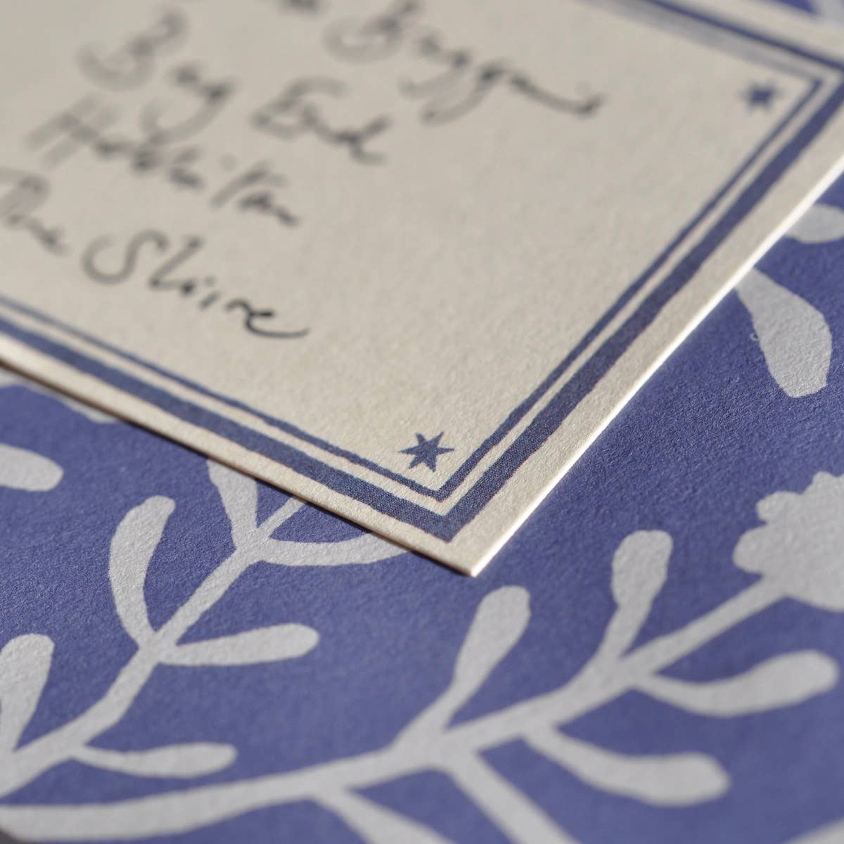 Packet of Ten Patterned Envelopes Sprig Harebell