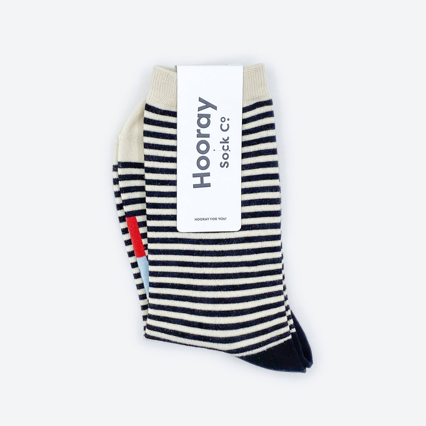 Cole Sock, Stripe Black and Cream