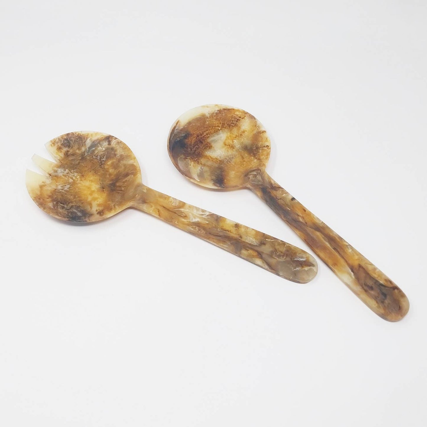 Tortoiseshell Salad Servers Set of 2