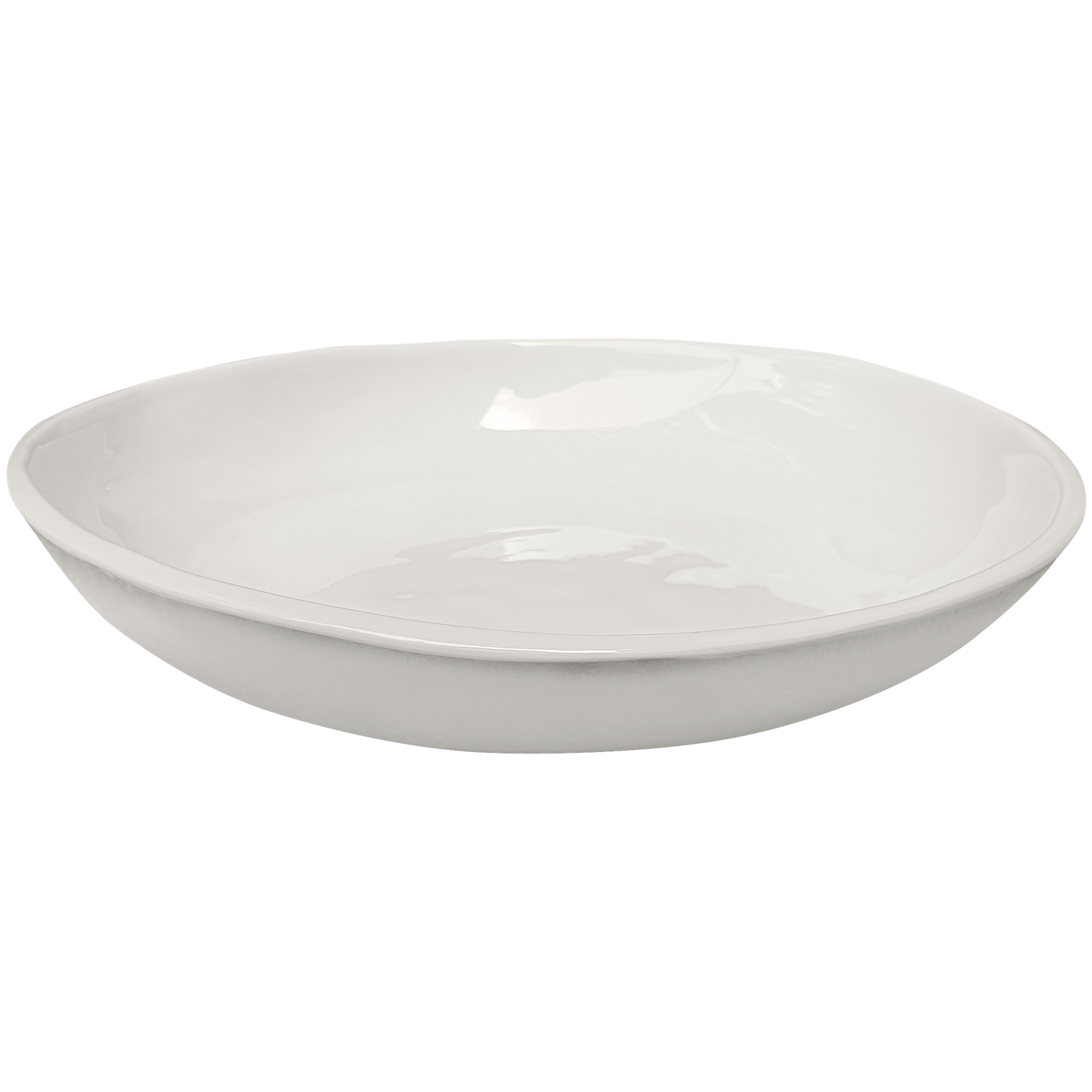 Simple Round Small Serving or Pasta/Soup Bowl, Cream 9"