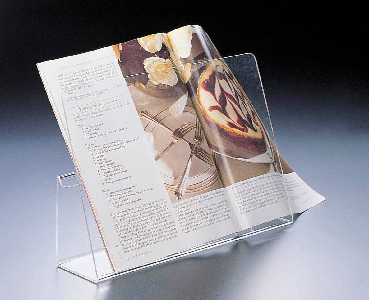 Cookbook Stand, Heavy Acrylic