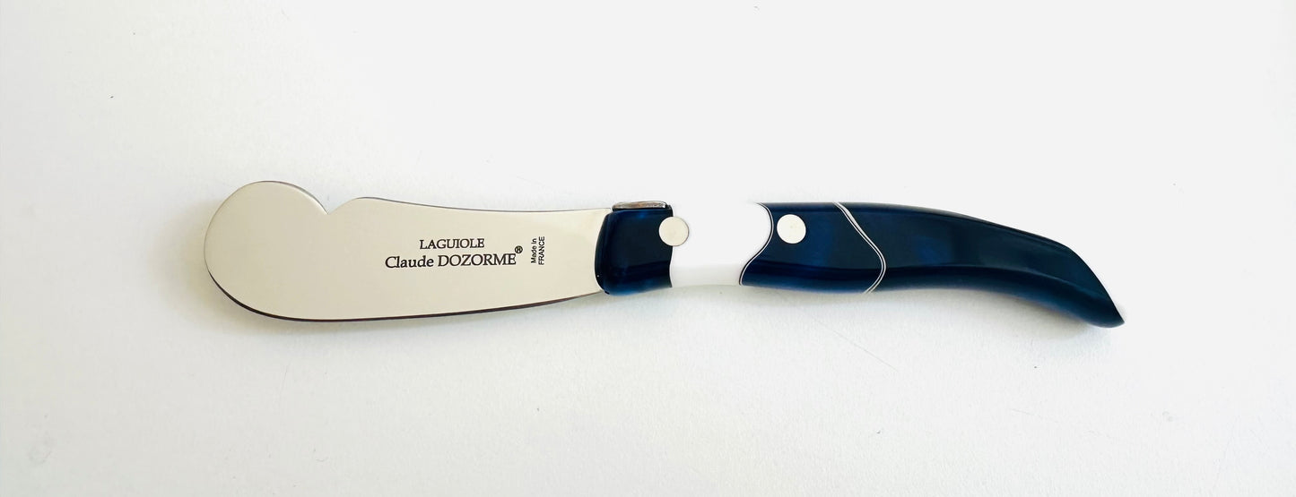 Blue Marble Cheese Knives, Various Sizes and Functions.