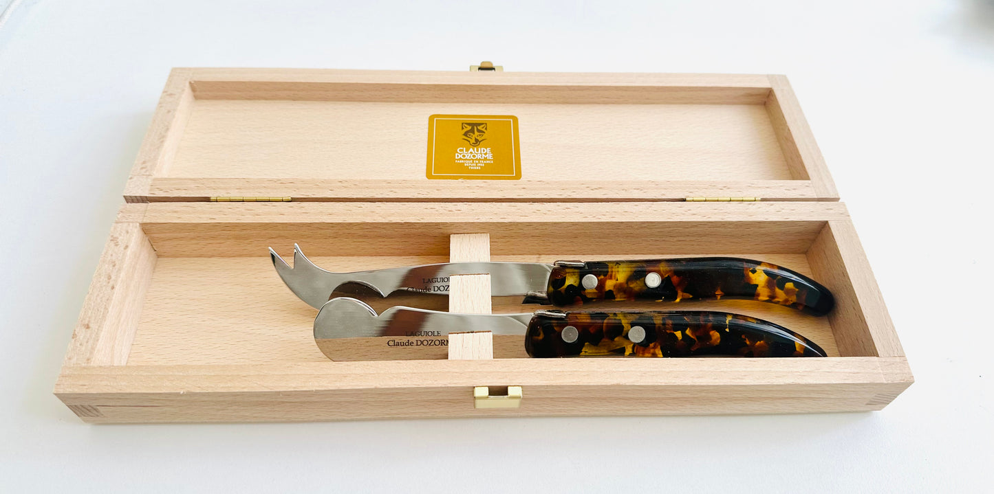 Tortoise Cheese Knives, Various Sizes and Functions.