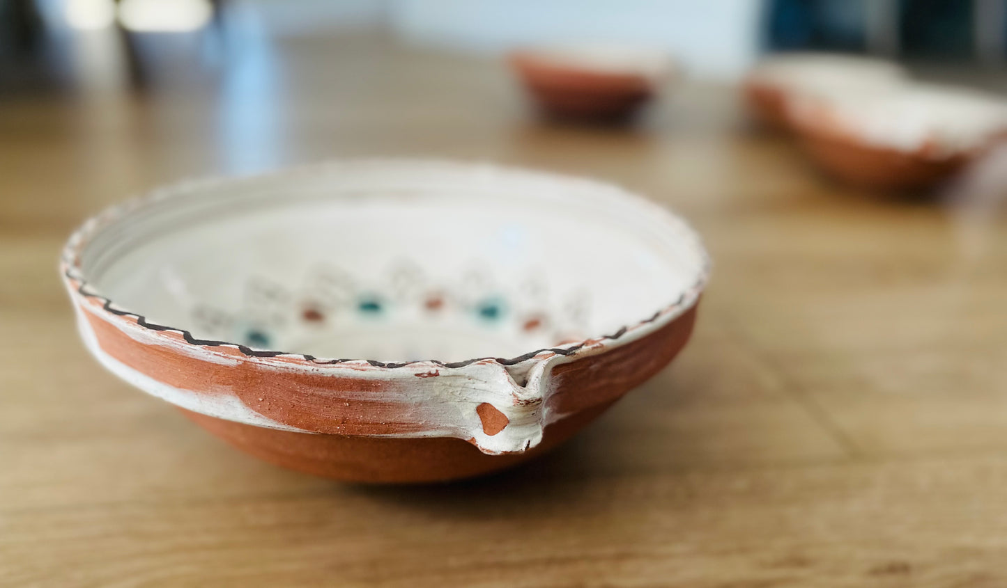 Romanian Bowls, Handmade, Each Pattern Unique 9"-12"