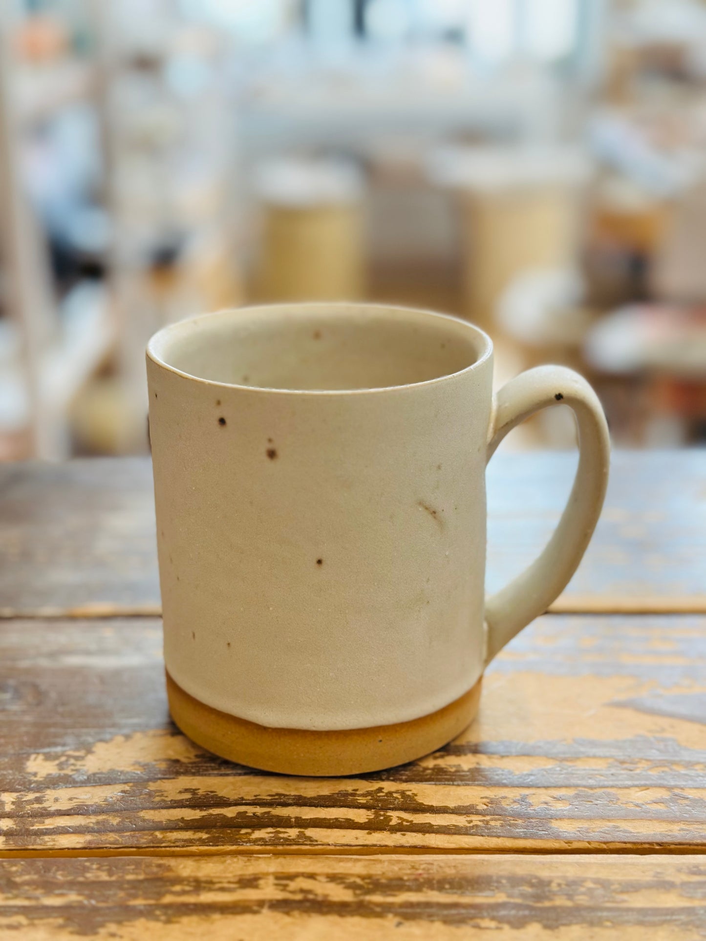 Huge Mug, Ceramic, Creamy White Matte Glaze