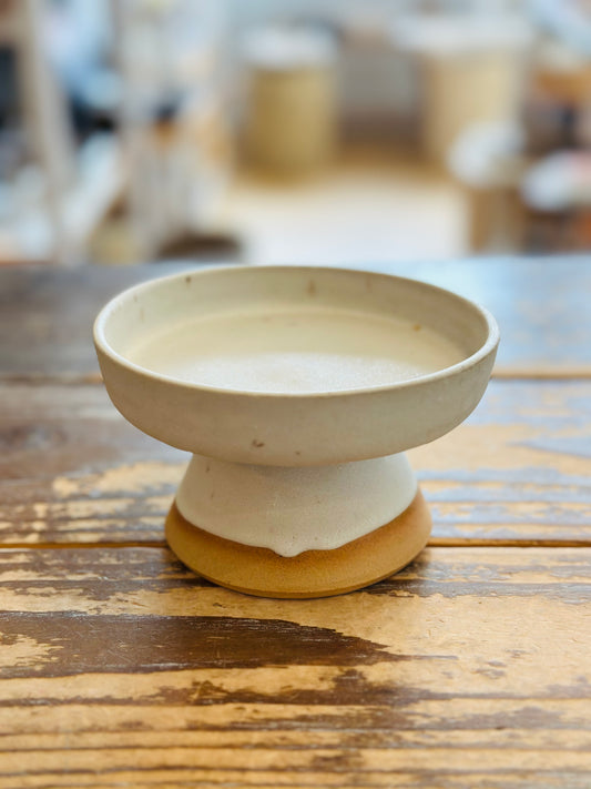 Ceramic Candle Pillar Holder - Wide Base