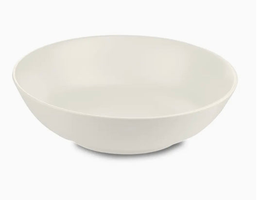 European Serving Bowl Matte White 11"