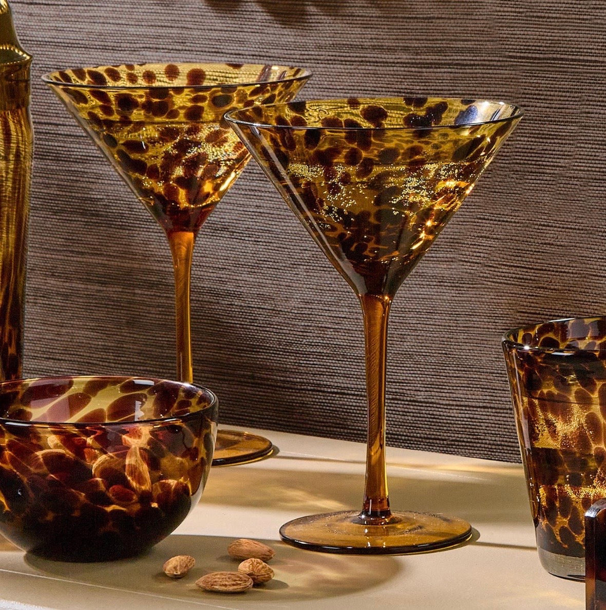 Tortoise Martini Glasses