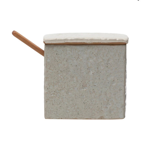 Chef's Extra Large Salt Cellar, Stoneware