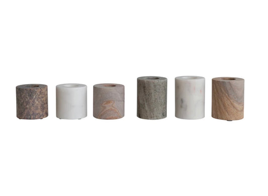 Marble Taper Holders, 6 different style options