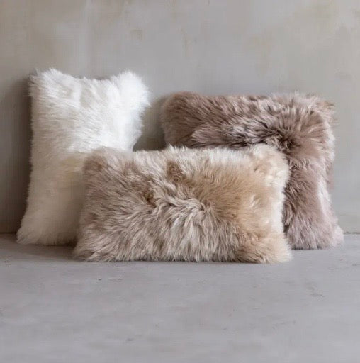 Sheepskin Pillow, Lumbar Decorative