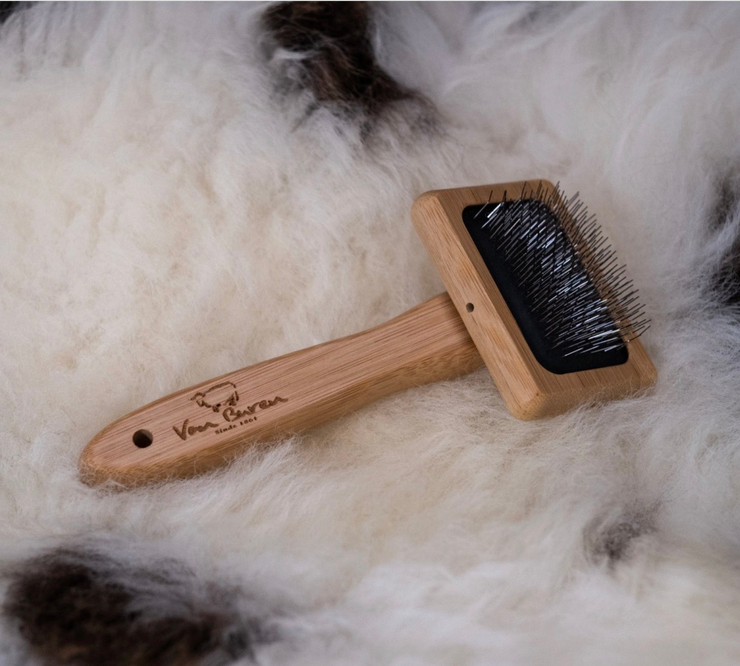 Sheepskin Combing Brush