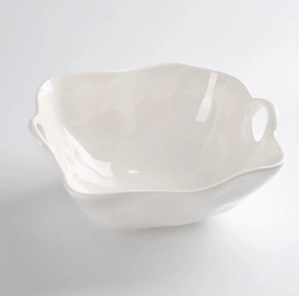 Large Serving Bowl Melamine, White Gloss