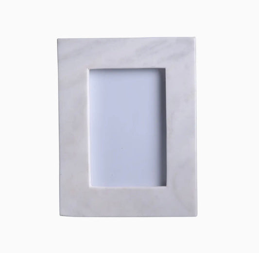 White Marble Picture Frames: 3 Size Options