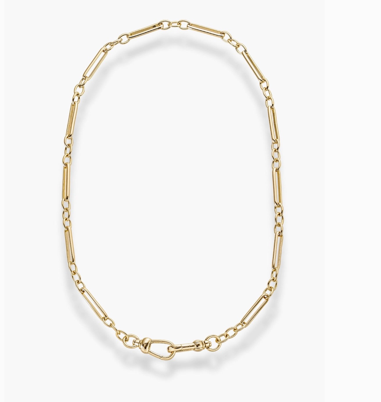 Watch Chain FOB Necklace 17" Adjustable