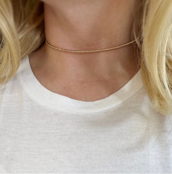 Mini Bead Choker Necklace