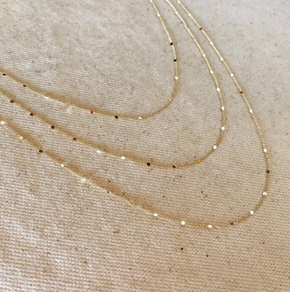 Pressed Link Choker Necklace, 18k Gold Filled