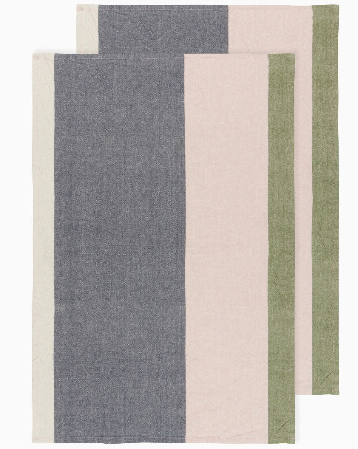 Super Soft Stripe Dish Towel, Stonewashed Cotton