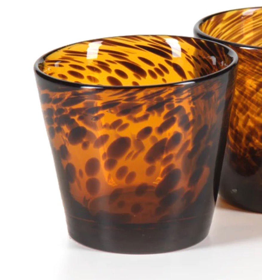 Tortoise Tumbler Glassware, for Drinks or a Candle~