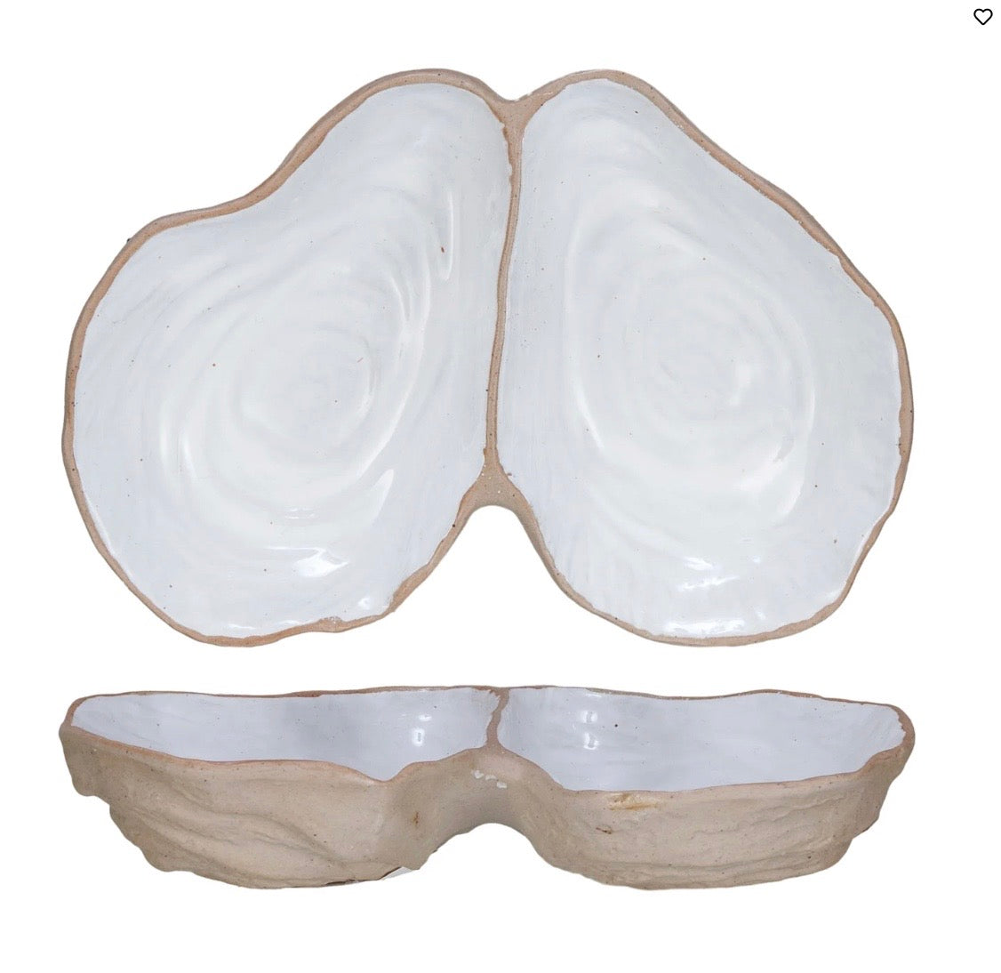Duo Oyster Shell Dish