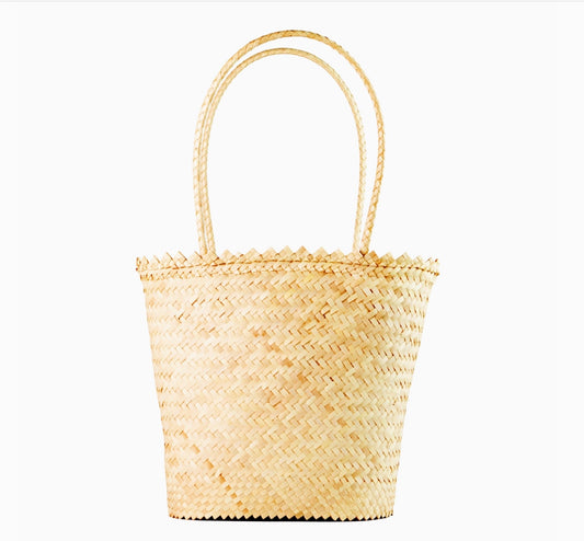 Mini French Basket Tote (Decorative Edge)