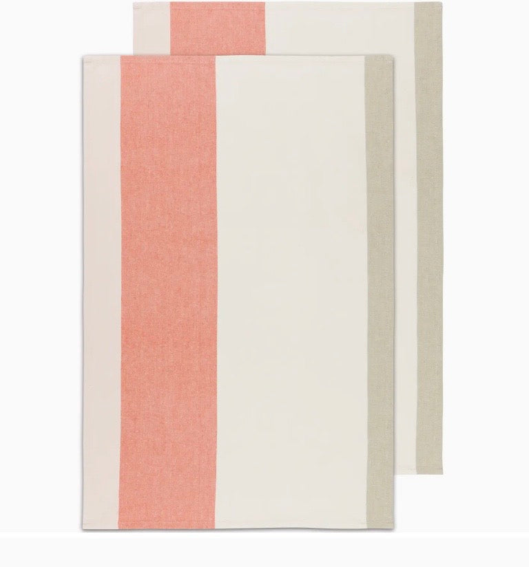 Super Soft Stripe Dish Towel, Stonewashed Cotton