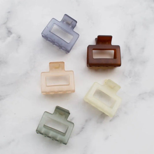 Ice Matte Kylie Hair Clip, Various Color Options 2"