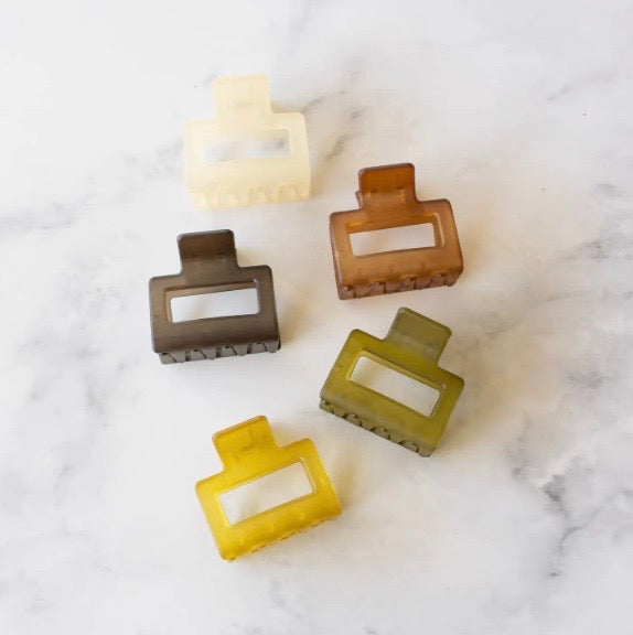 Ice Matte Kylie Hair Clip, Various Color Options 2"