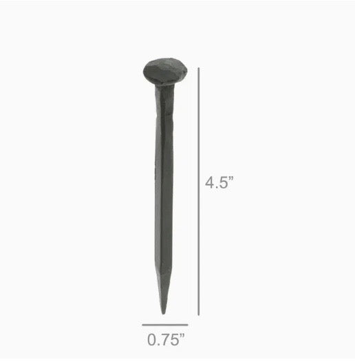 Forged Iron Nail Extra Long 4.5"