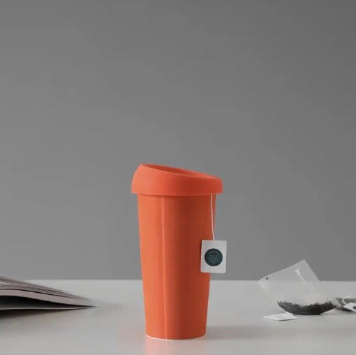 Anytime™ Emma Porcelain Travel Mug w/ Silicone Lid