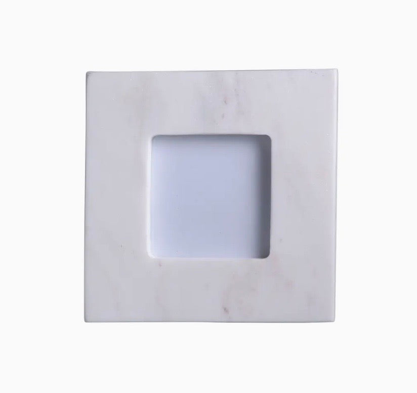 White Marble Picture Frames: 3 Size Options