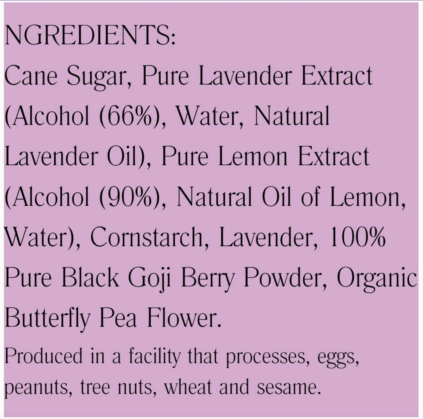 Finishing Sugar - Floral, Lavender or Sweet Orange