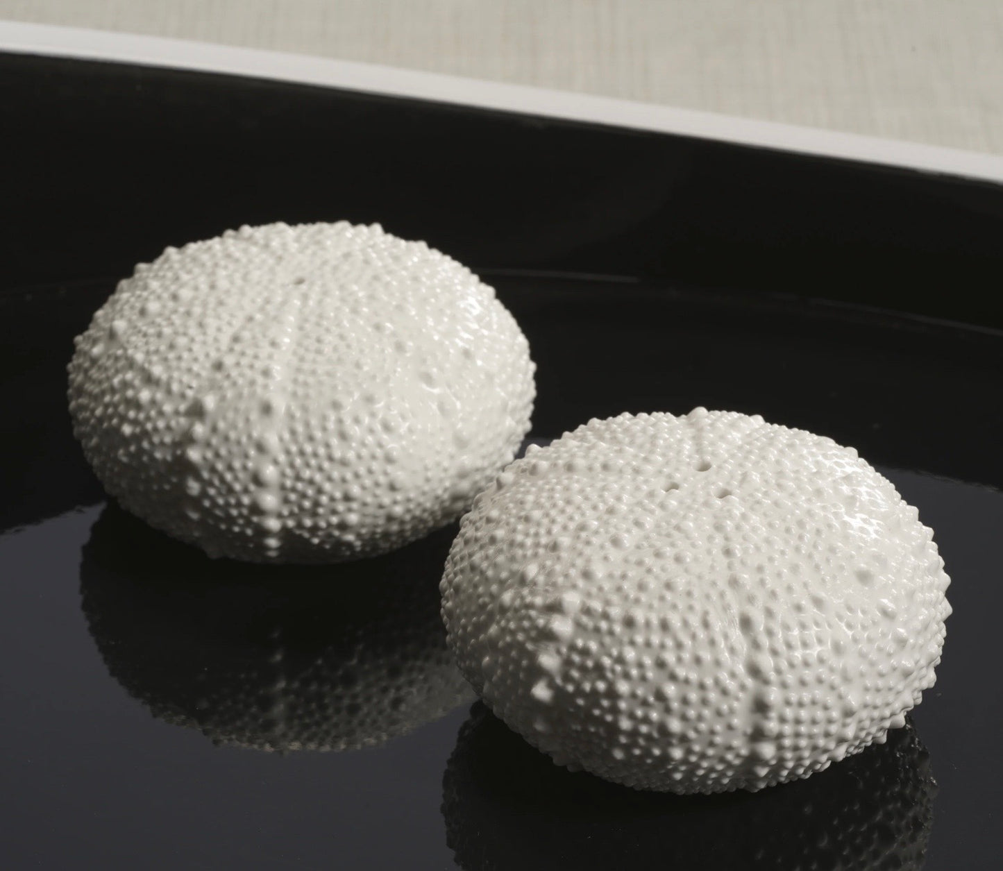 Sea Urchin Salt and Pepper Set - Bone China