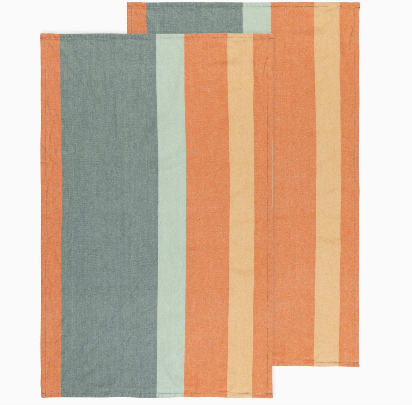 Super Soft Stripe Dish Towel, Stonewashed Cotton