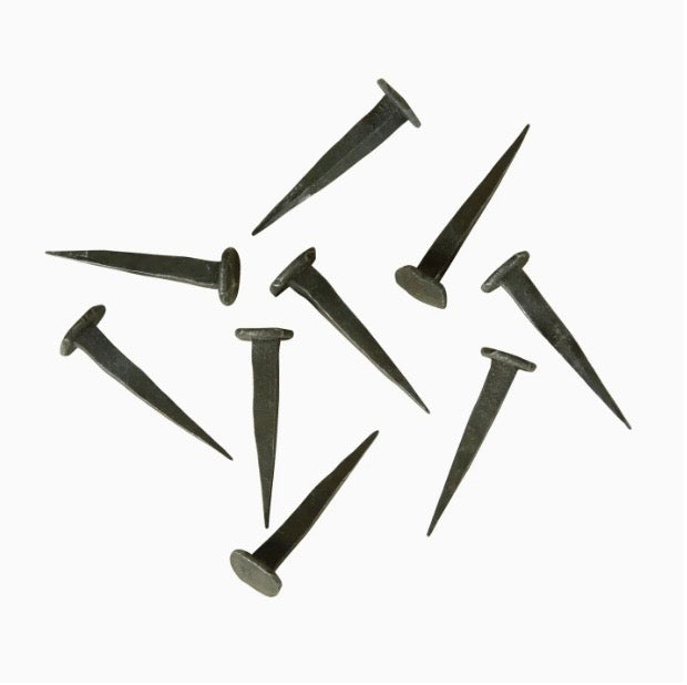 Forged Iron Nails, Dark Iron or Gold Finish Options