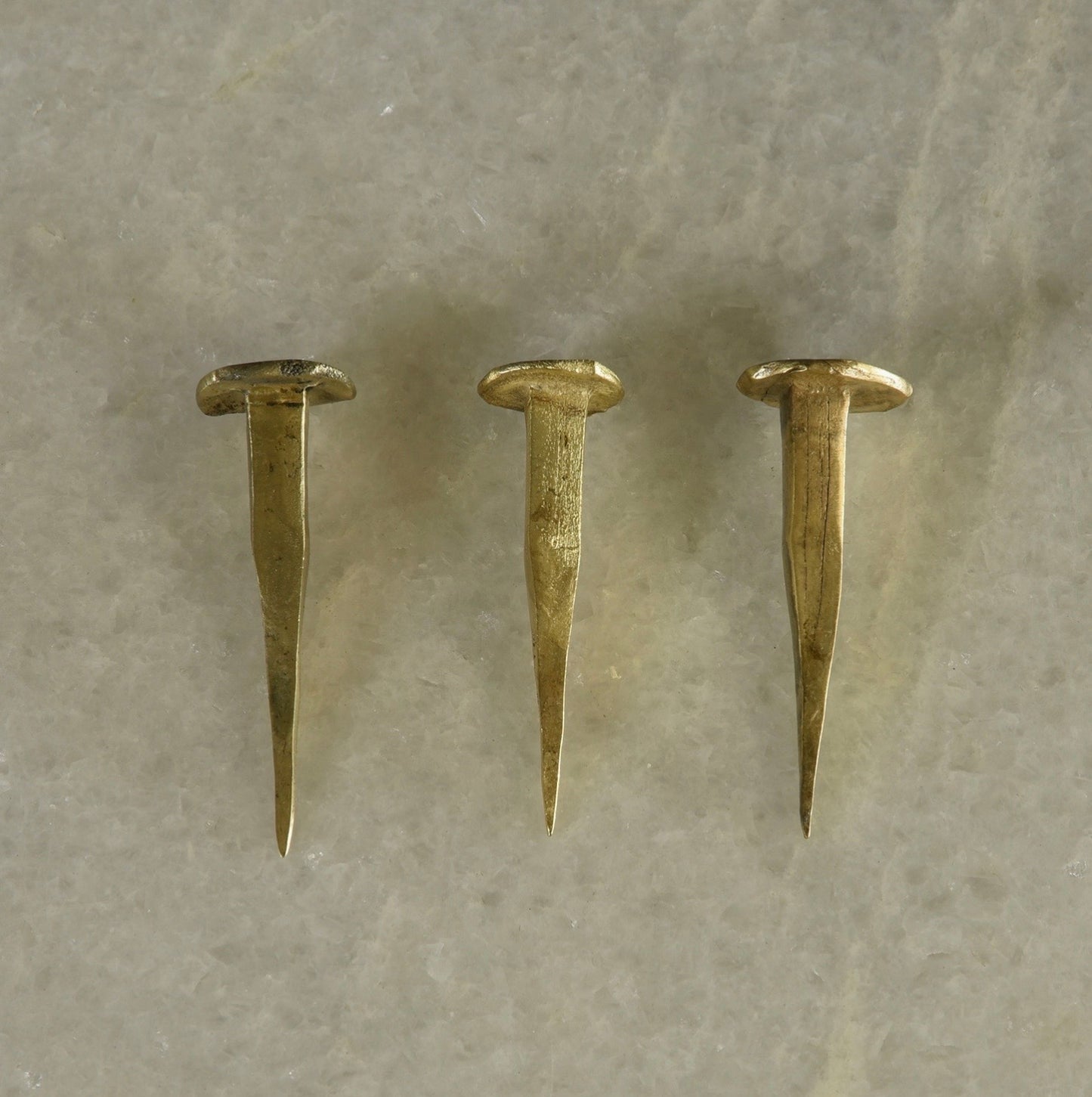 Forged Iron Nails, Dark Iron or Gold Finish Options