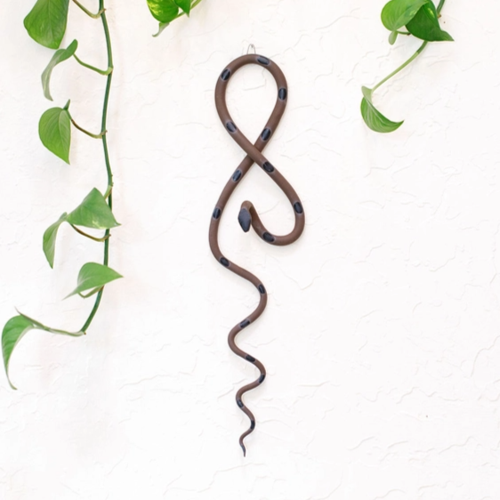 Ceramic Wall Snake Decorative, Large