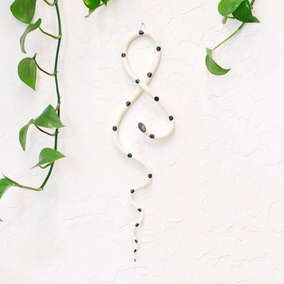 Ceramic Wall Snake Decorative, Large