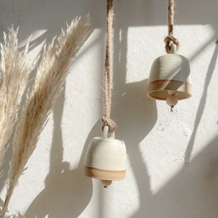 Cream Ceramic Bell