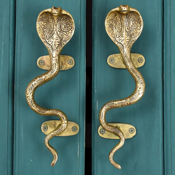 Cobra Snake Brass Handle - Single Handle