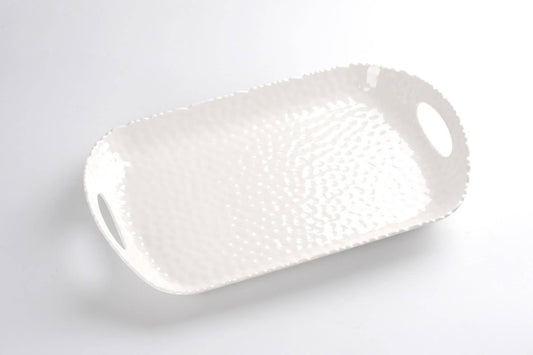 Melamine Wave Texture Tray, with Handles