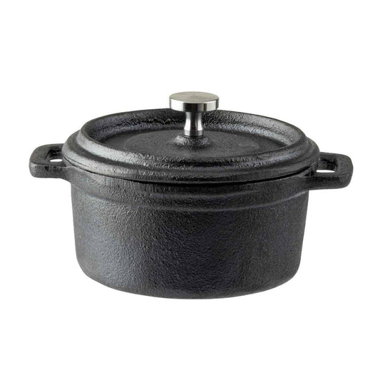 8 oz Pre-Seasoned Cast Iron Cocotte with Lid
