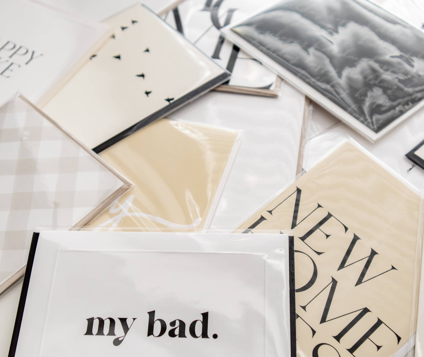 New Home Vibes Greeting Card | Neutral Housewarming Card